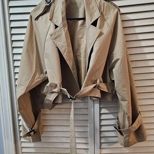 Amazon Tan Women's Trench Coat